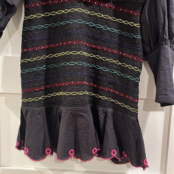 Farm Rio Tapestry Embroidered Mini Dress - Picture 4 of 10